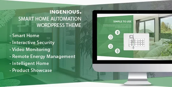 Ingenious v1.2.6 Smart Home Automation WordPress Theme