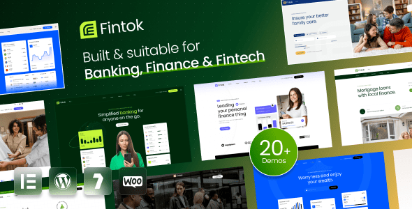 Fintok (v1.0.0) Banking Finance & Fintech WordPress Theme