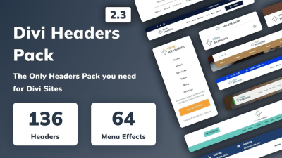 Divi Headers Pack (v2.3)