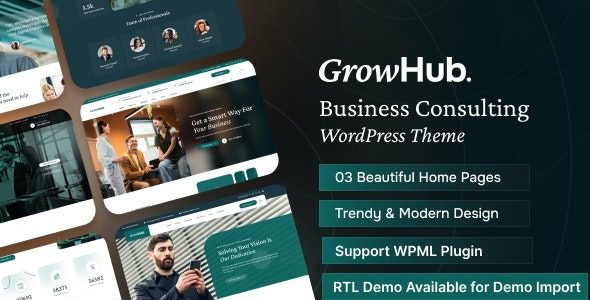 GrowHub (v1.0.5) Business Consulting WordPress Theme