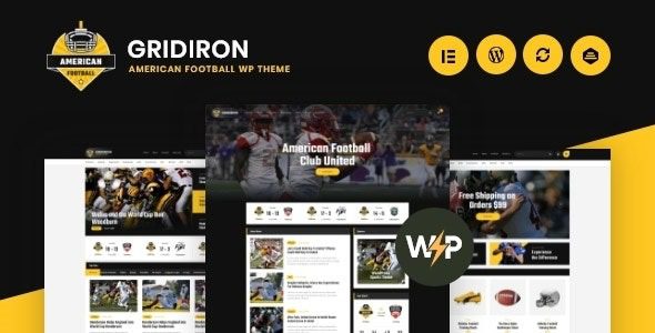 Gridiron (v1.0.13) American Football & NFL Superbowl Team WordPress Theme
