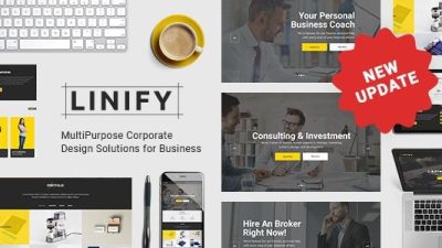 Linify v1.9.2 Multipurpose Corporate WordPress Theme