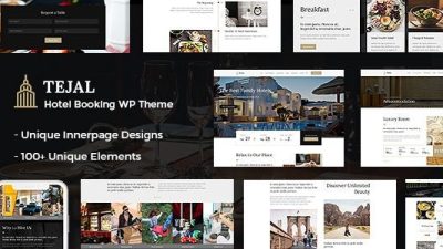 Tejal v2.8 WordPress Hotel Booking Theme #