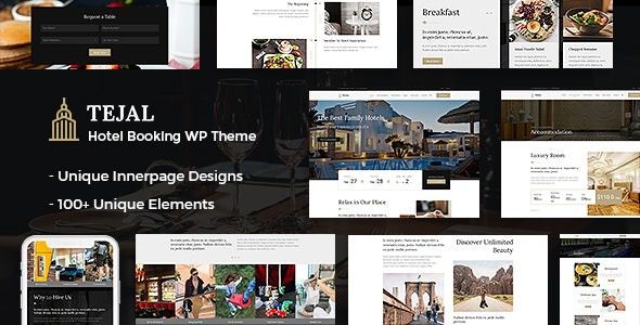 Tejal v2.8 WordPress Hotel Booking Theme #