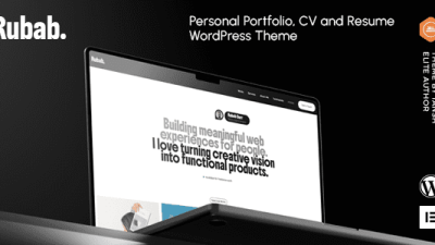Rubab (v1.0.1) Personal Portfolio WordPress Theme