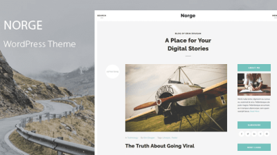 Norge (v2.0) Blog WordPress Theme