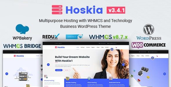 Hoskia (v3.5) Multipurpose Hosting with WHMCS Theme