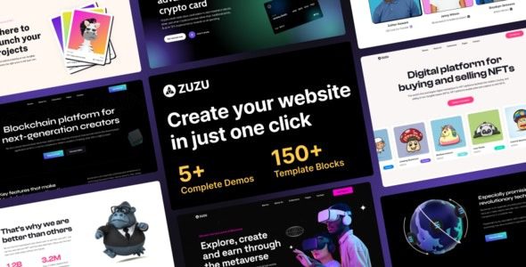 Zuzu v.1.0.2 - NFT & Crypto WordPress Theme