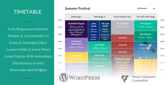 Responsive Timetable for Wordpress v1.16.0
