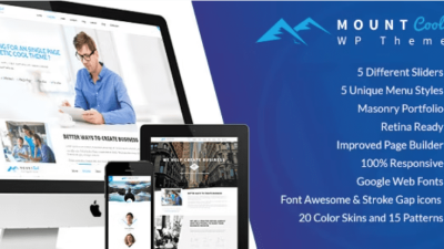 MountCool v3.2 Single Page Portfolio WordPress Theme
