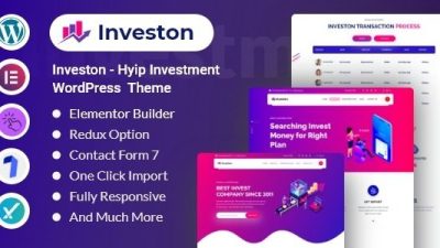 Investon (v1.0.2) Investment Hyip & Business Consulting WordPress Theme Multipurpose