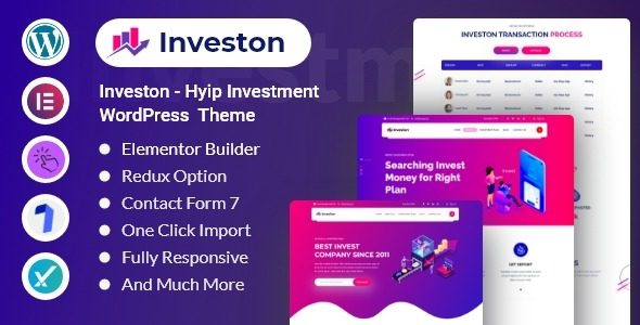 Investon (v1.0.2) Investment Hyip & Business Consulting WordPress Theme Multipurpose