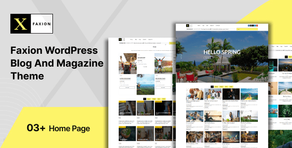 Faxion (v1.0.0) Fashion Magazine WordPress Theme
