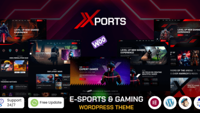 Xports (v1.0.0) eSports and Gaming WordPress Theme