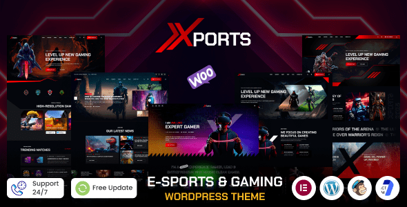 Xports (v1.0.0) eSports and Gaming WordPress Theme