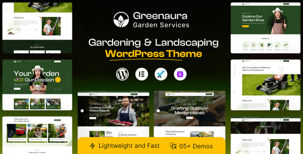 Greenaura (v1.0.6) Gardening & Landscape WordPress Theme