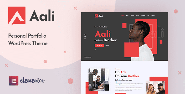 Aali (v1.0) Personal Portfolio WordPress Theme