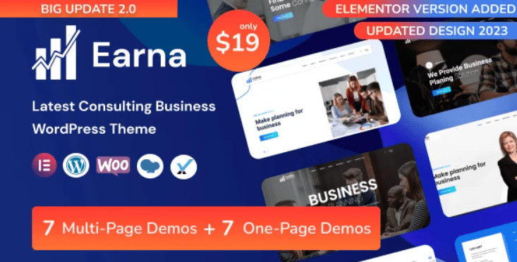 Earna v1.1.2 Consulting Business WordPress Theme