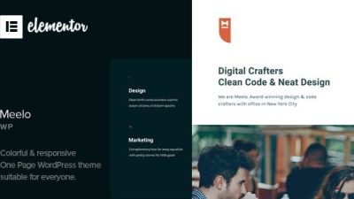 Meelo v1.5.0 Corporate One Page WordPress Theme