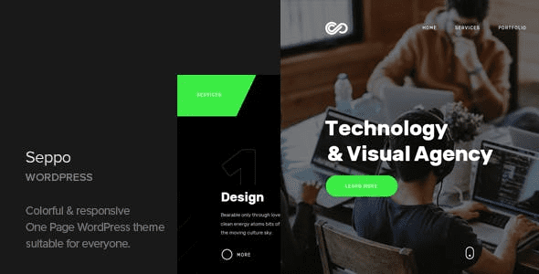 Seppo (v1.5) Corporate One Page WordPress Theme