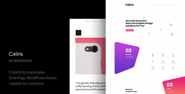 Caliris (v1.6) Responsive One Page WordPress Theme