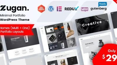 Zugan v1.6.6 Minimal Portfolio WordPress Theme