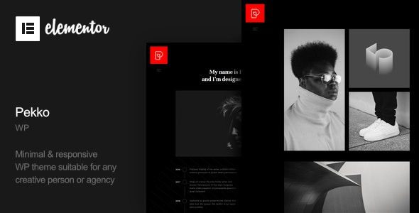 Pekko (v1.4) Minimal Dark WordPress Theme