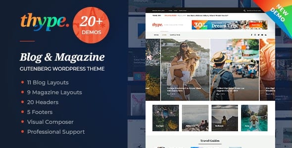 Thype (v2.0) Personal Blog WordPress