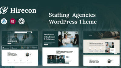 Hirecon (v1.0.0) Staffing Agencies WordPress Theme