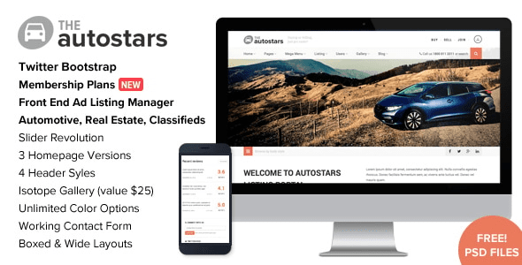Auto Stars (v3.5.2) Car Dealership and Listings WP Theme