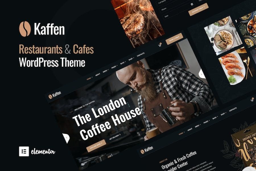 Kaffen (v1.2.6) Restaurant WordPress Theme