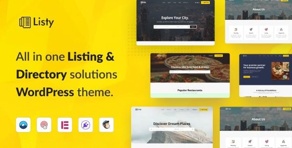 Listy (v1.2.3) Listing & Directory Solutions WordPress Theme