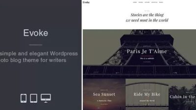 Evoke (v2.5.5) Photo Stories WordPress Blog Theme