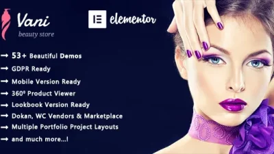 Vani v2.2.4 Cosmetic Beauty WooCommerce WordPress Theme