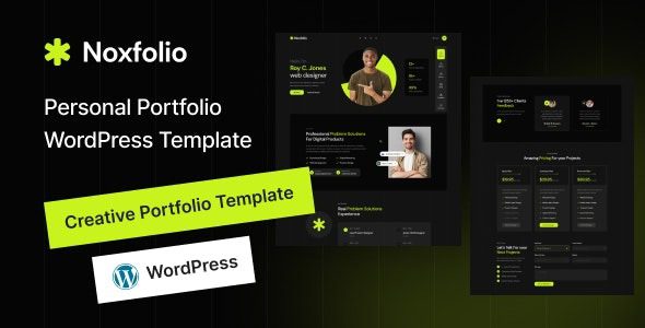 Noxfolio (v1.1.2) Personal Portfolio Resume WordPress Theme