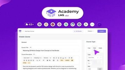 Academy LMS Pro插件下载