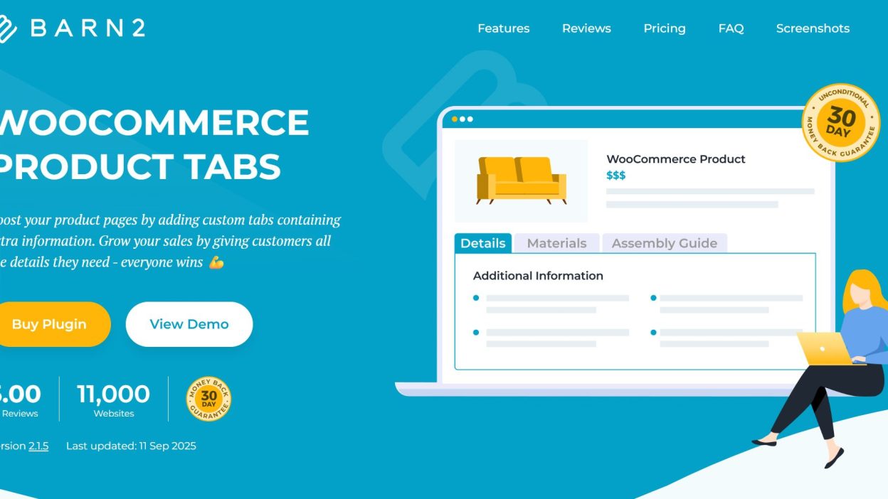 Barn2 Media WooCommerce Product Tabs Pro插件下载