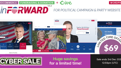inForward (v4.1) Political Campaign and Party WordPress Theme