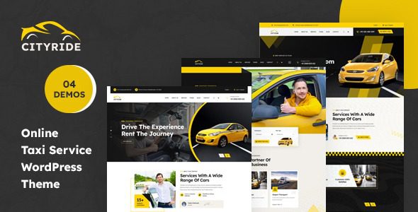 Cityride v1.0.0 Online Taxi Service WordPress Theme