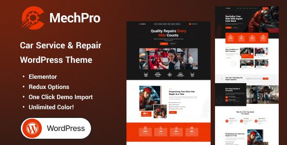 Mechpro v1.0.0 Car Service & Repair WordPress Theme