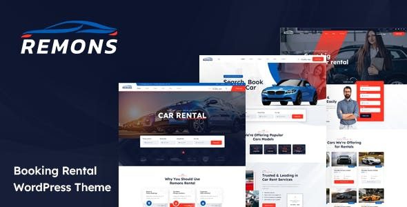 Remons (v1.3.3) Booking Rental Theme WordPress