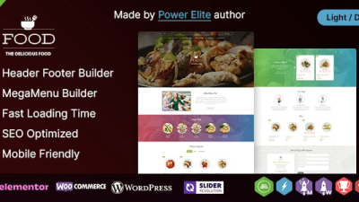 Food (v3.0.1) A Delicious WordPress Elementor Theme