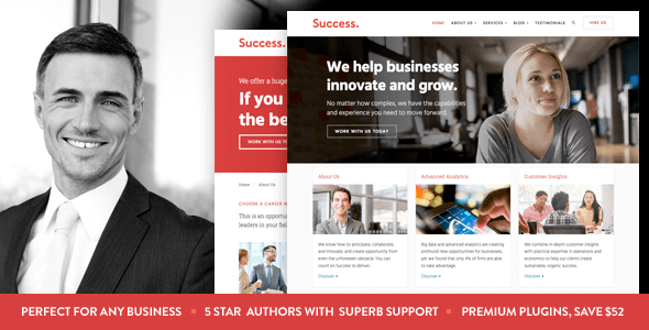 Success (v1.5.3) Business and Professional Services WordPress Theme