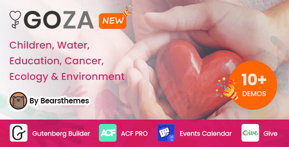 Goza (v3.2.3) Nonprofit Charity WordPress Theme