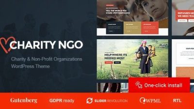 Charity NGO v1.1.5 Donation & Nonprofit Organization WordPress Theme
