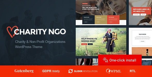 Charity NGO v1.1.5 Donation & Nonprofit Organization WordPress Theme