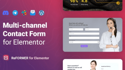 ReFormer v1.0.2 Multichannel Contact Form for Elementor