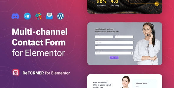 ReFormer v1.0.2 Multichannel Contact Form for Elementor