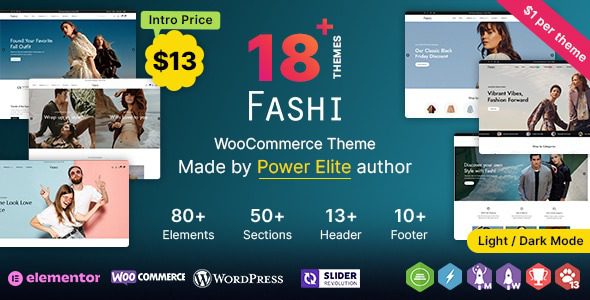 Fashi WP (v1.0.0) Multipurpose Fashion WooCommerce WordPress Theme