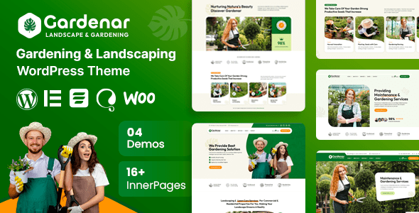 Gardenar (v1.0.1) Gardening and Landscaping WordPress Theme